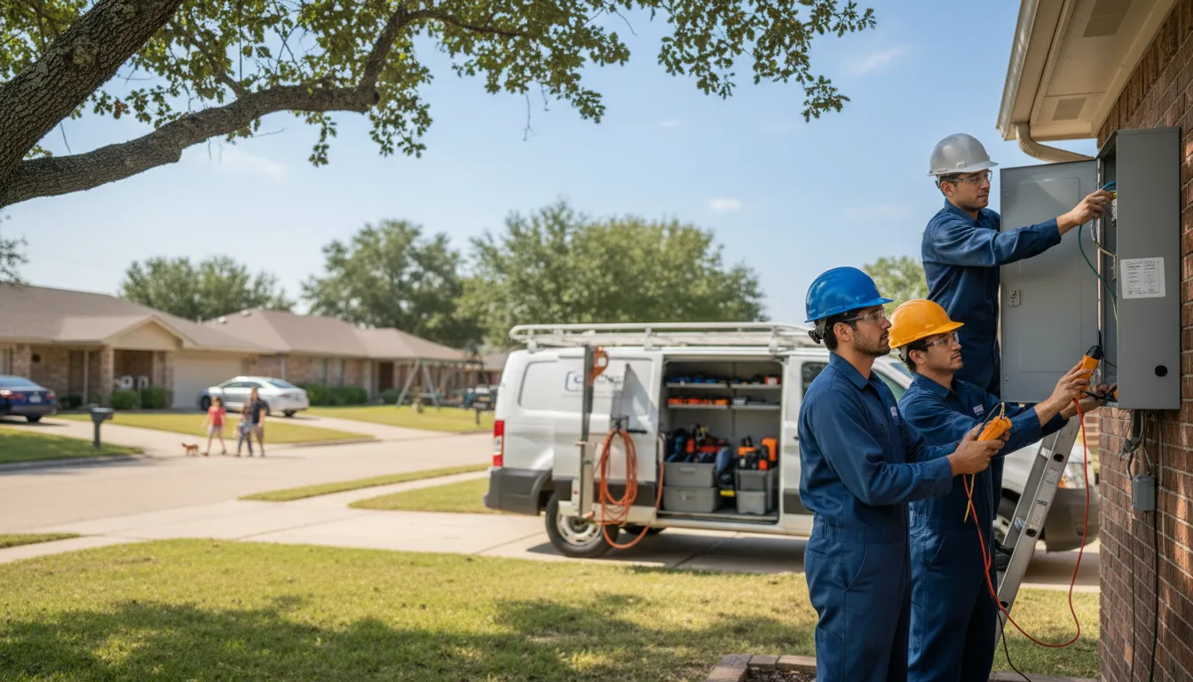 Certified electrician providing emergency electrical services in Ortley, SD